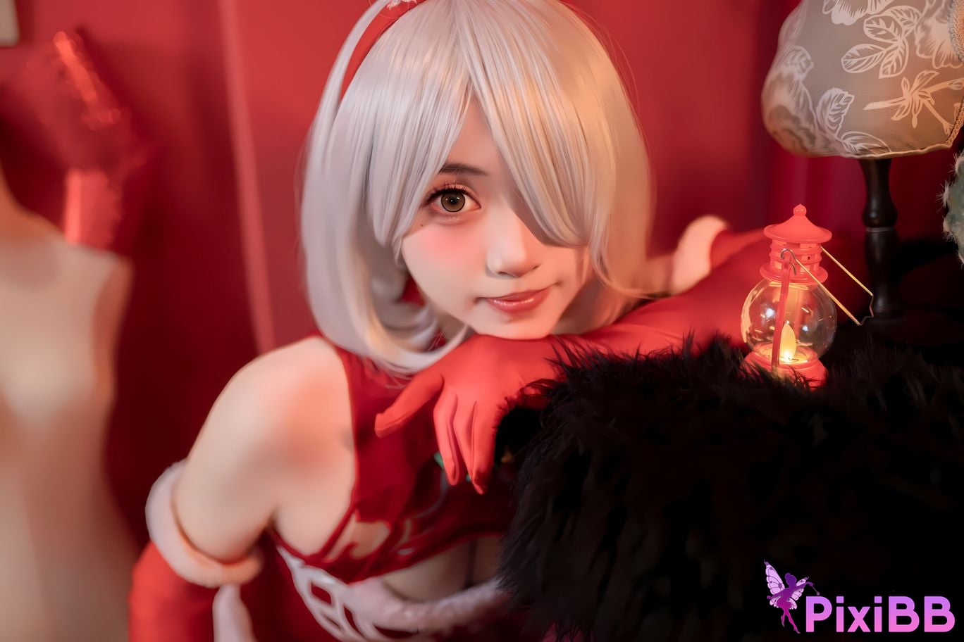 Cosplay Bangni Christmas Neil Red Dress Royal Sister PixiBB.COM 092