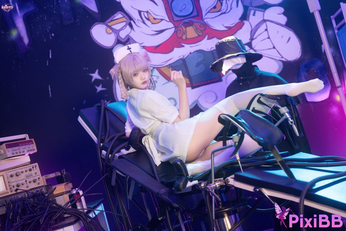 Cosplayer Qiqi be good Song all night nurse uniform PixiBB.COM 001