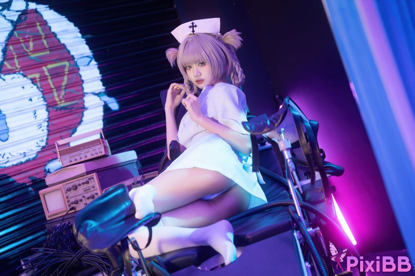Cosplayer Qiqi be good Song all night nurse uniform PixiBB.COM 002