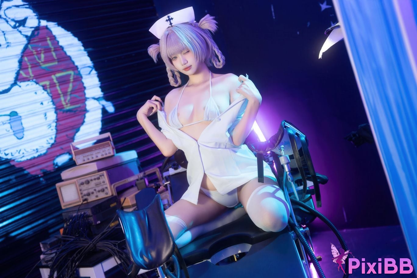 Cosplayer Qiqi be good Song all night nurse uniform PixiBB.COM 008