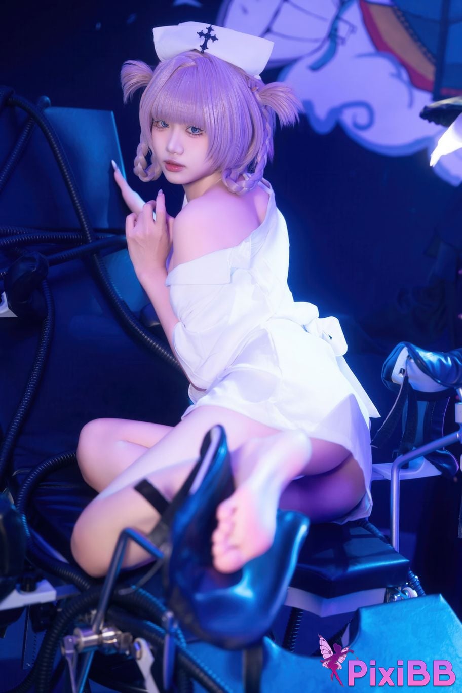 Cosplayer Qiqi be good Song all night nurse uniform PixiBB.COM 016