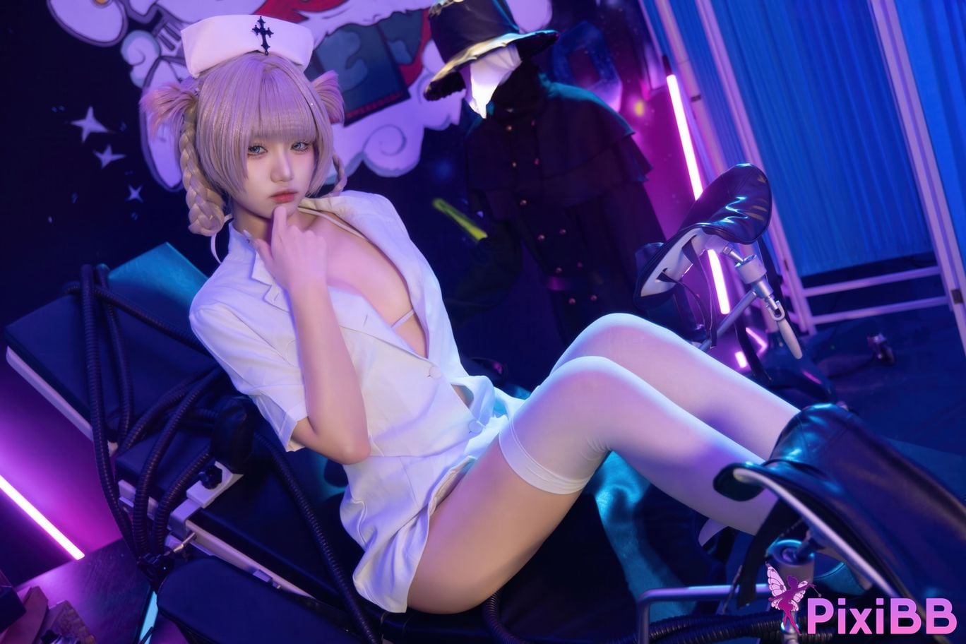Cosplayer Qiqi be good Song all night nurse uniform PixiBB.COM 064