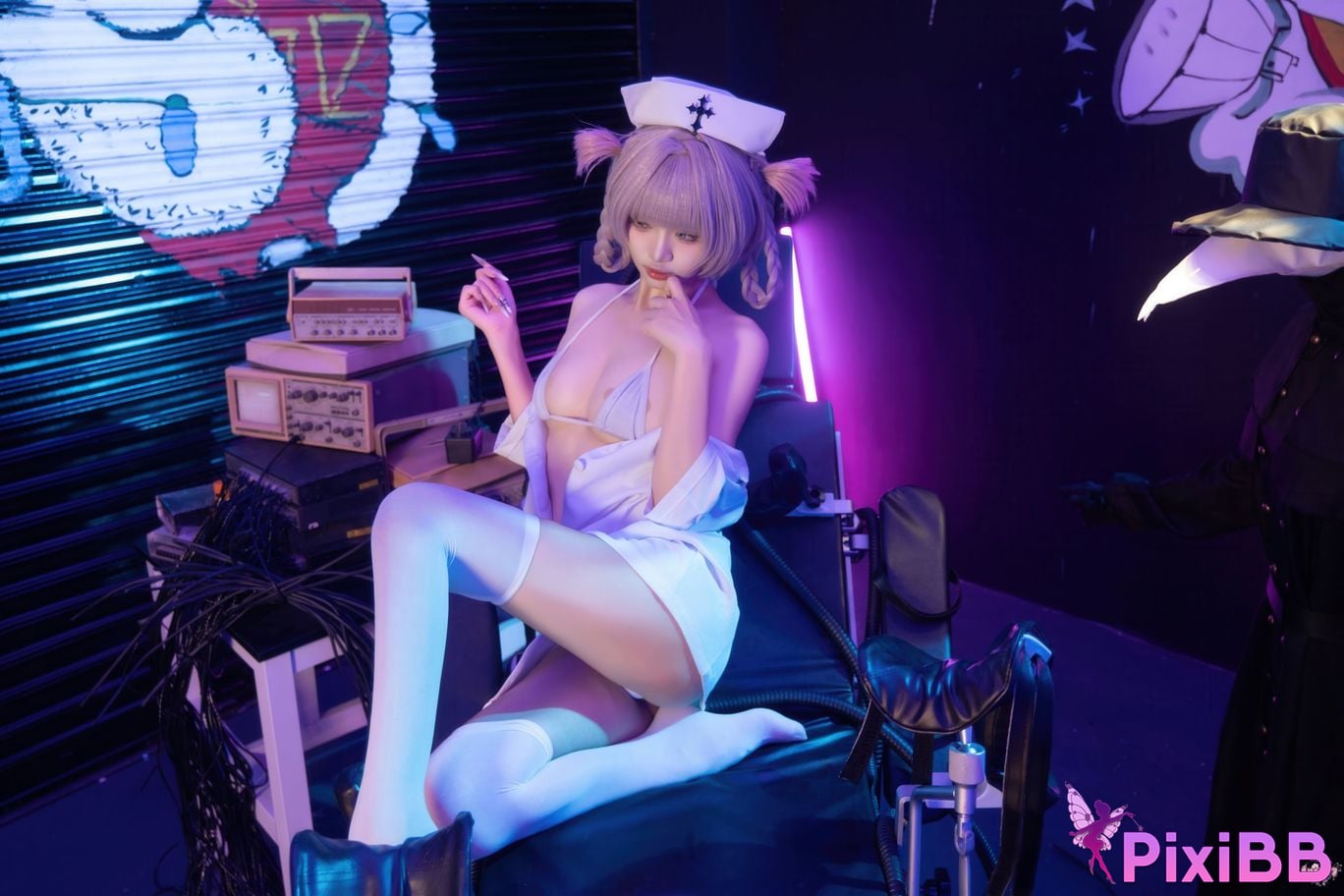Cosplayer Qiqi be good Song all night nurse uniform PixiBB.COM 069
