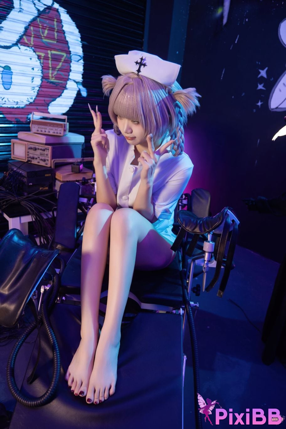 Cosplayer Qiqi be good Song all night nurse uniform PixiBB.COM 078