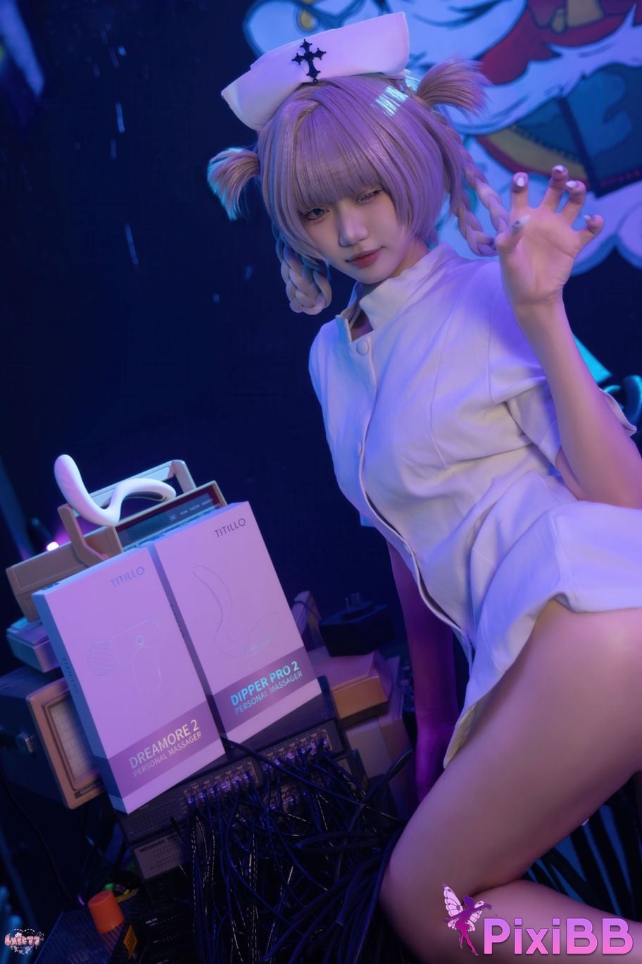 Cosplayer Qiqi be good Song all night nurse uniform PixiBB.COM 093