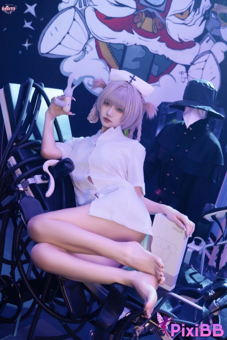 Cosplayer Qiqi be good Song all night nurse uniform PixiBB.COM 096