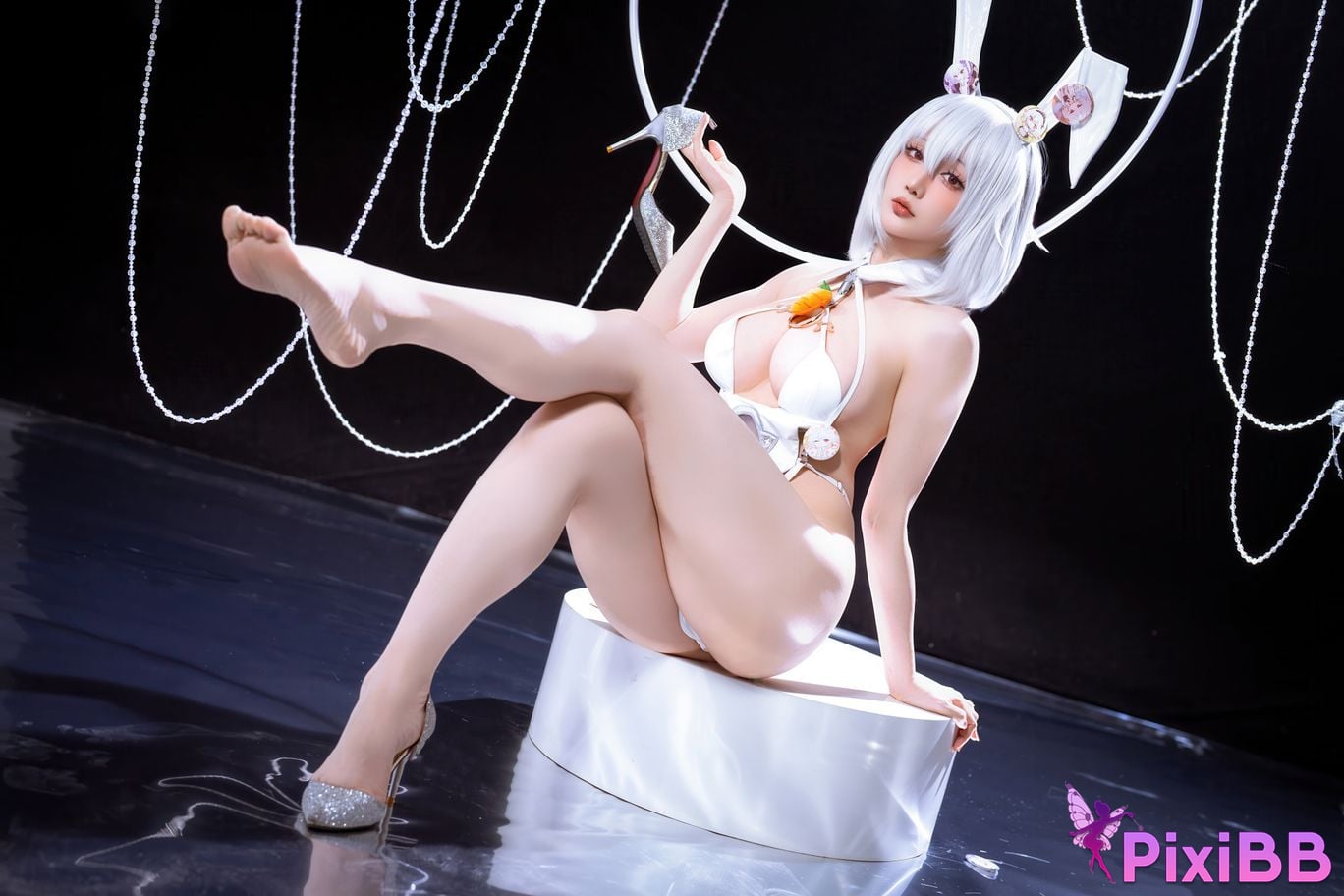 Cosplayer The star is late Hoshilily azur lane Sirius PixiBB.COM 003