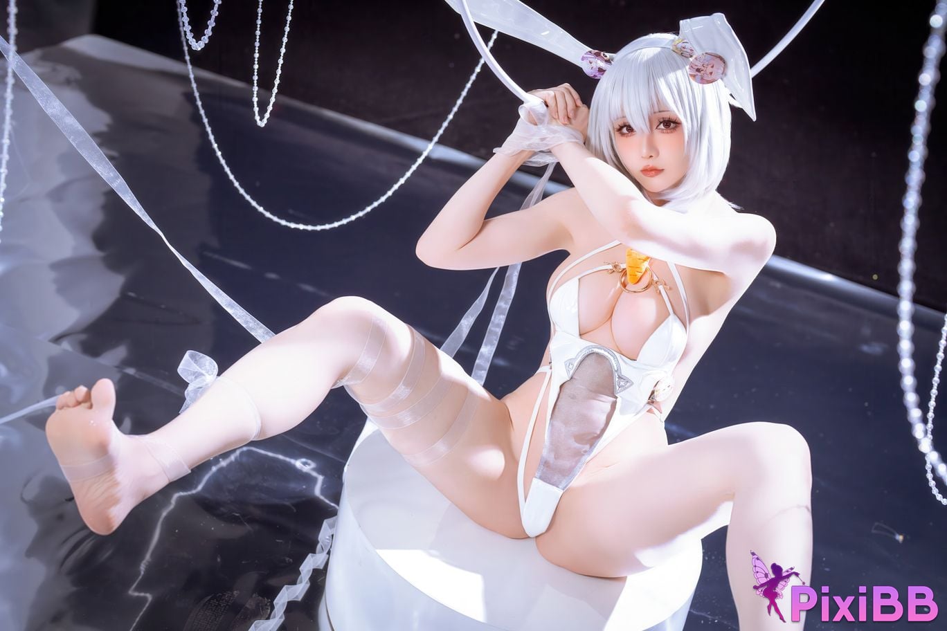 Cosplayer The star is late Hoshilily azur lane Sirius PixiBB.COM 022