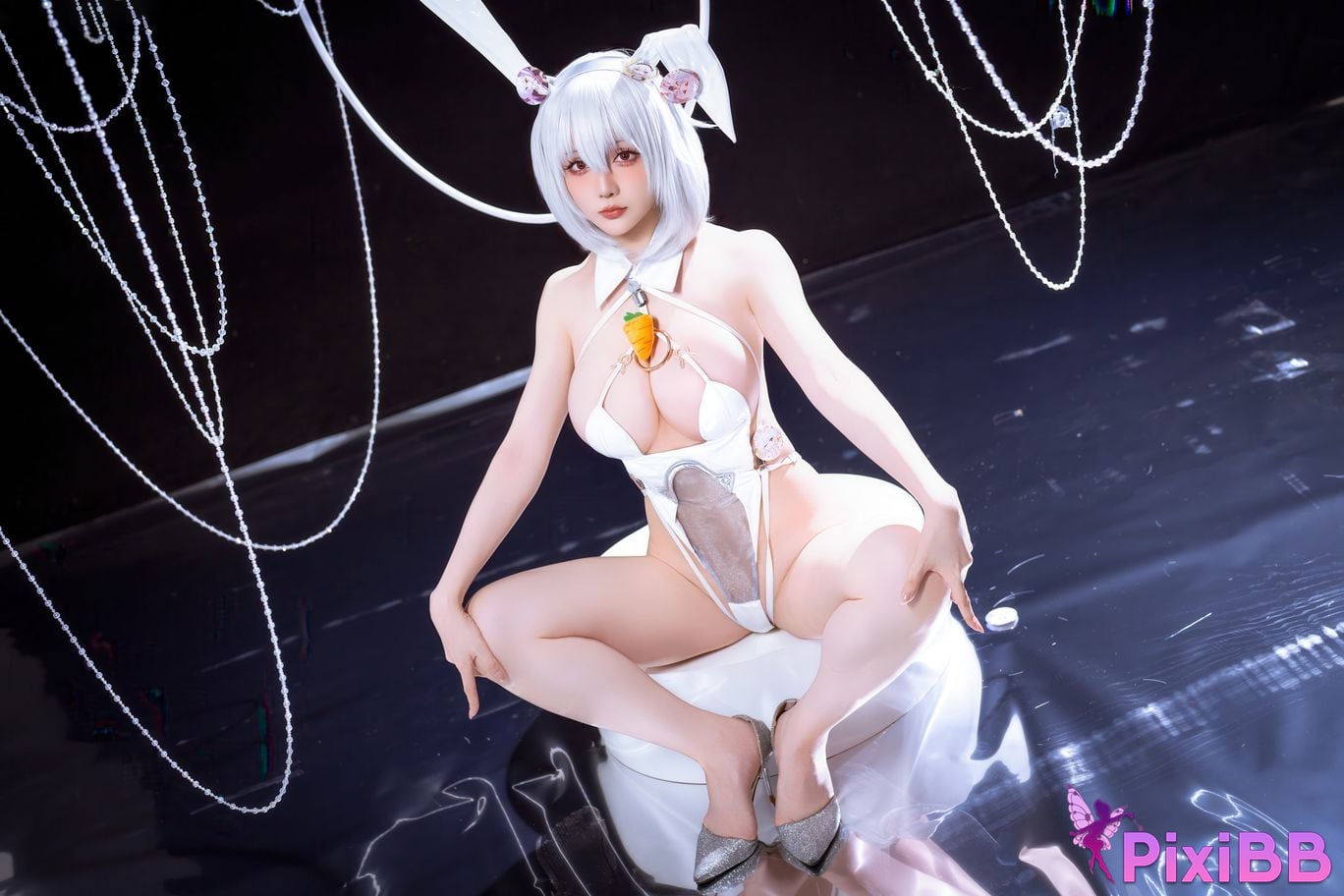 Cosplayer The star is late Hoshilily azur lane Sirius PixiBB.COM 040