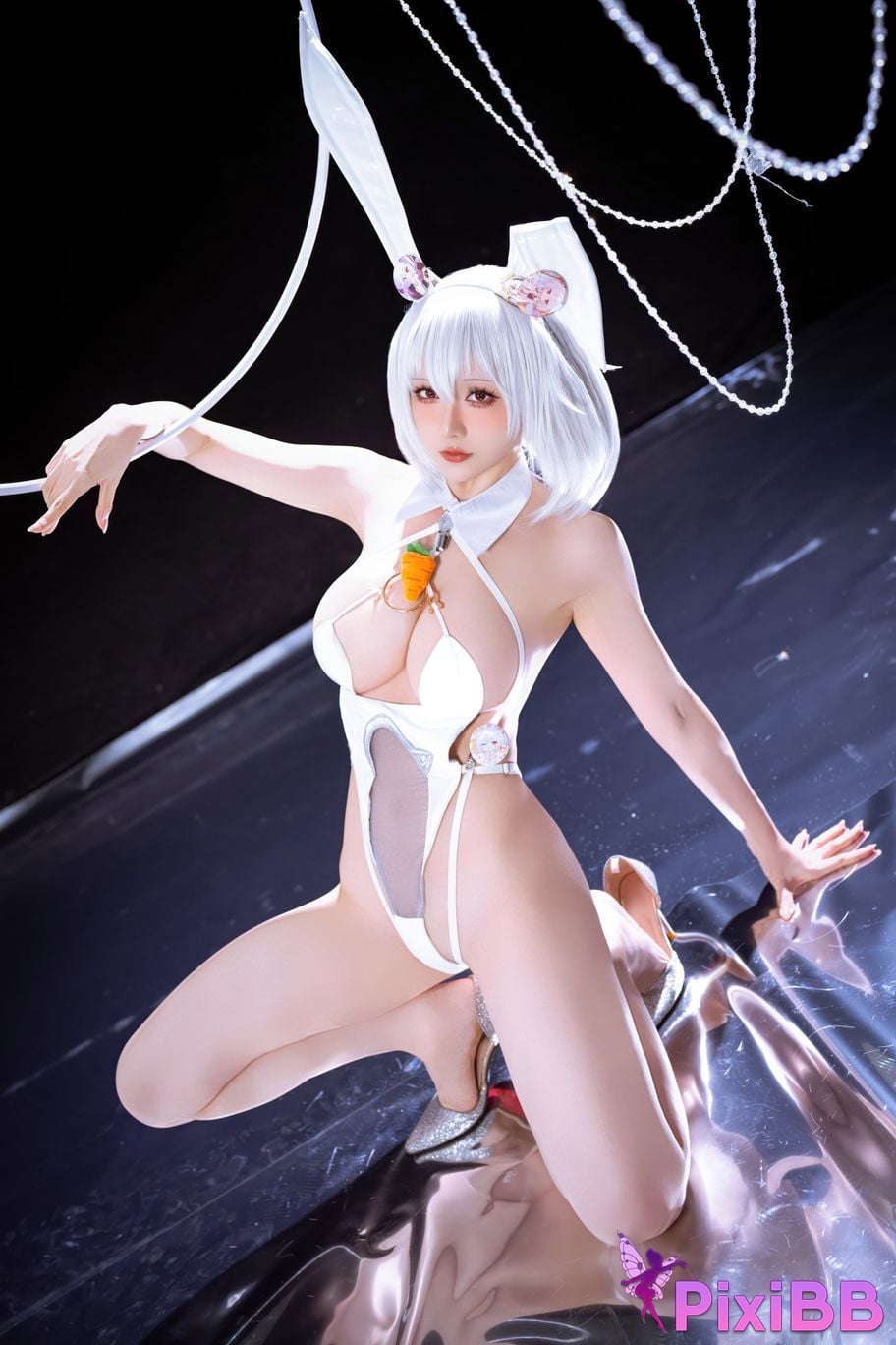 Cosplayer The star is late Hoshilily azur lane Sirius PixiBB.COM 045