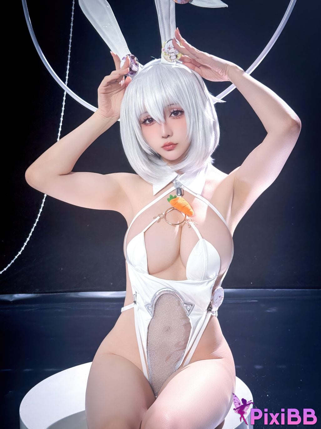 Cosplayer The star is late Hoshilily azur lane Sirius PixiBB.COM 052