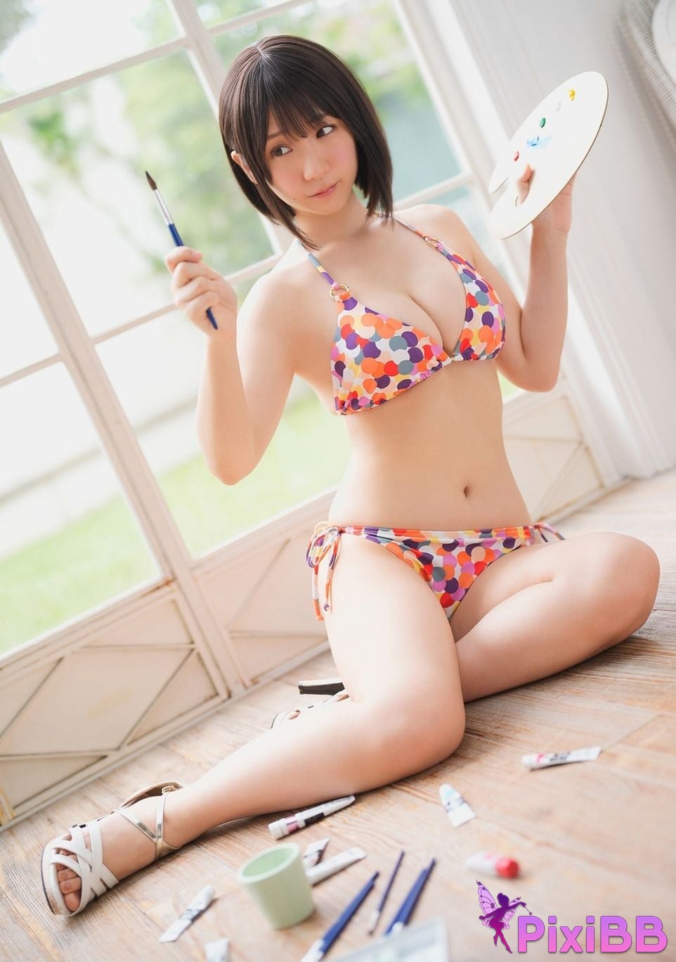 Japanese Idol Moe Iori Harem fetish gravure Tomorrow will be your color too Mei Li Ban 32P PixiBB.COM 010