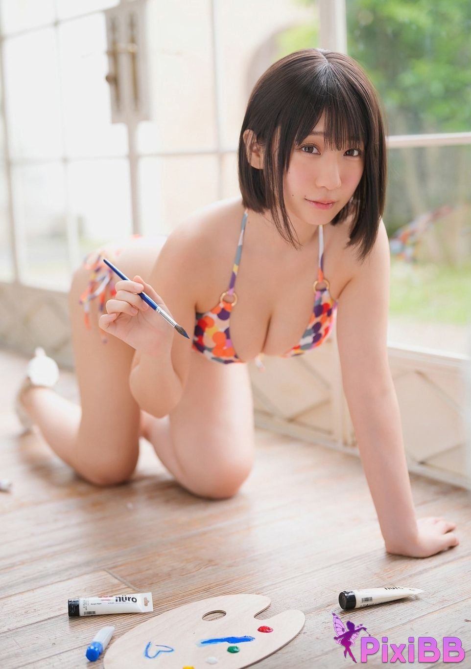 Japanese Idol Moe Iori Harem fetish gravure Tomorrow will be your color too Mei Li Ban 32P PixiBB.COM 011