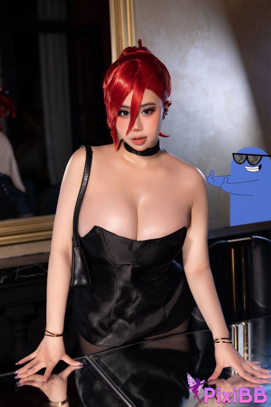 Noi Oogami Frankie Foster Black Dress PixiBB.COM 11