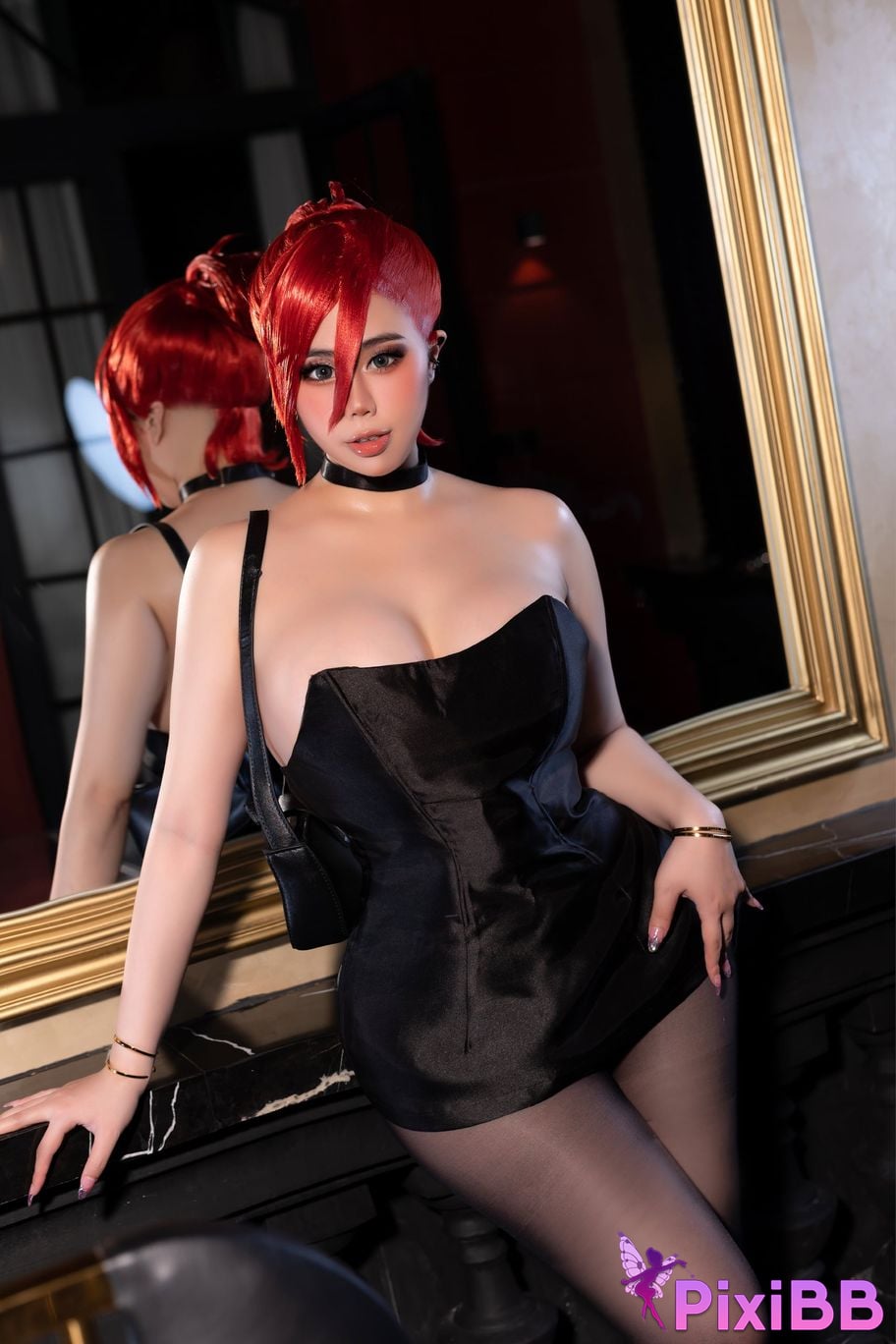 Noi Oogami Frankie Foster Black Dress PixiBB.COM 62