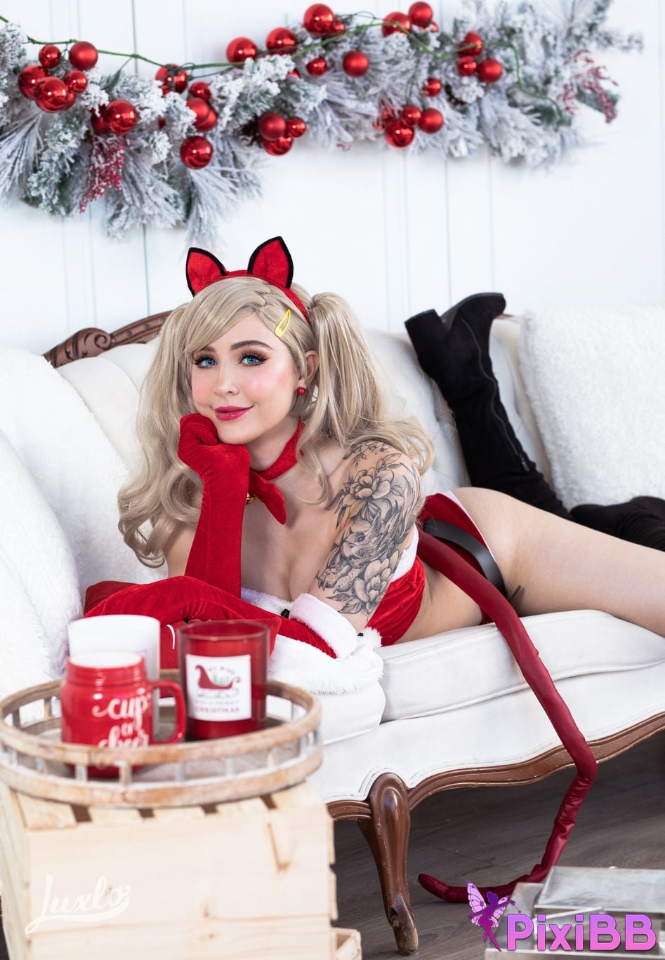 Luxlo Cosplay Ann Takamaki Xmas PixiBB.COM 23