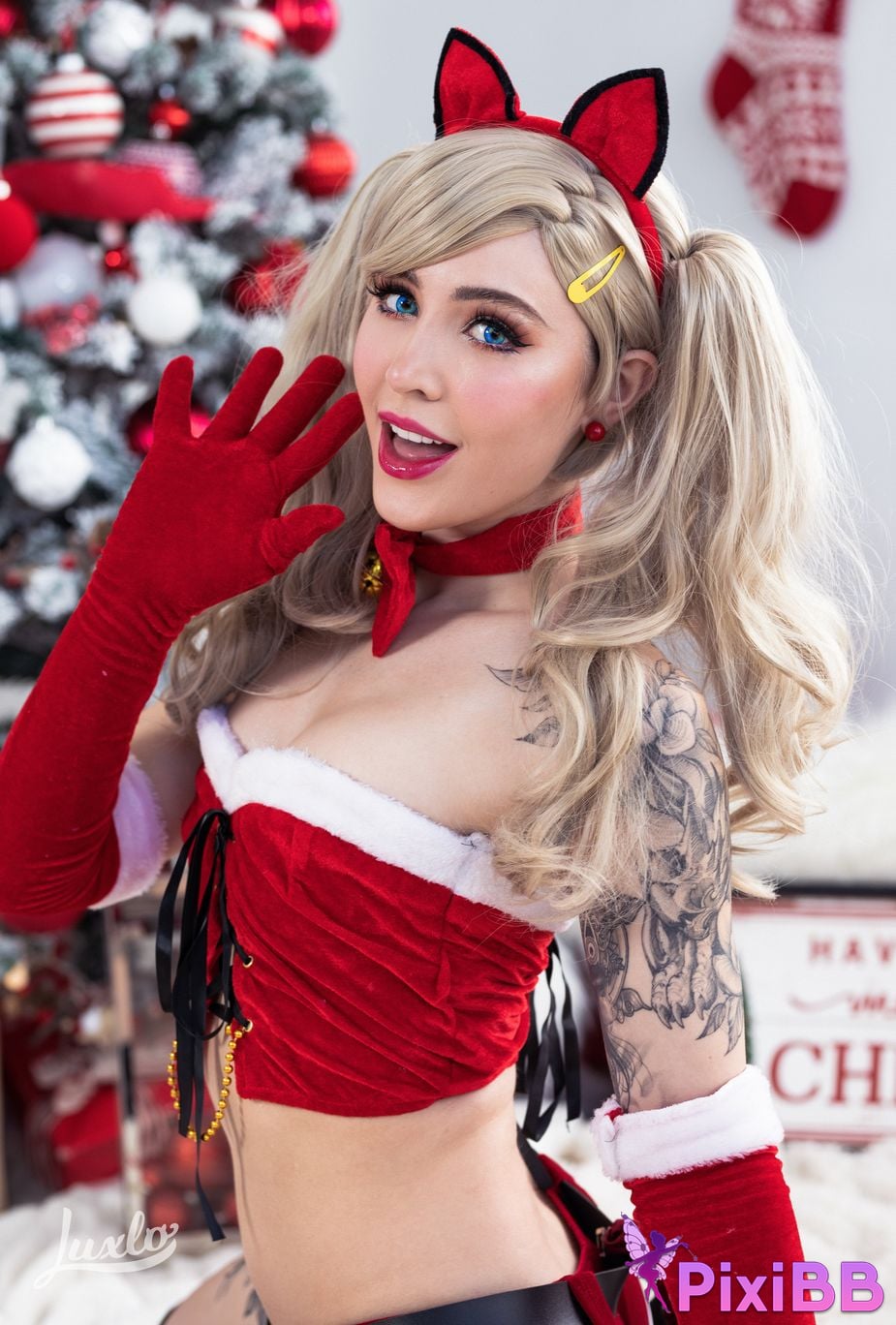 Luxlo Cosplay Ann Takamaki Xmas PixiBB.COM 45