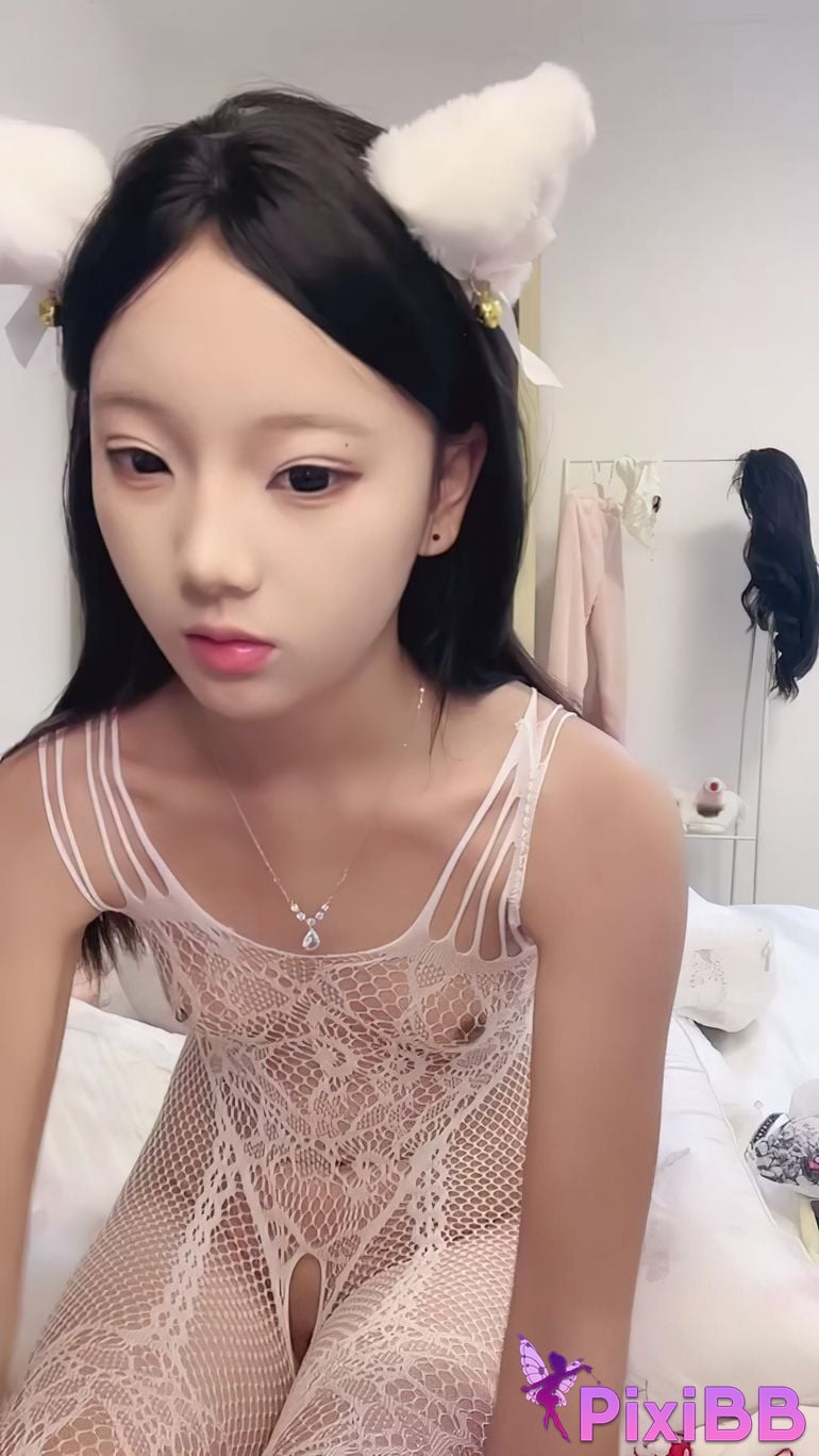 06 Best sisters School belle goes to sea Pink jade body Full scale private photography PixiBB.COM 003