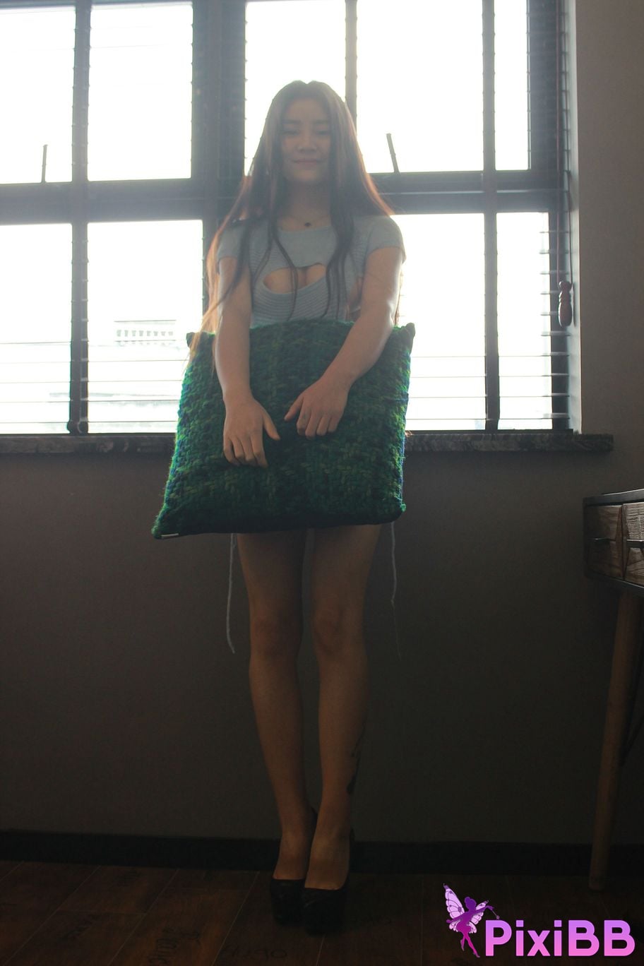 Private Photoshoot Cici Tall and long legged goddess Pink close up Full scale private shooting PixiBB.COM 065