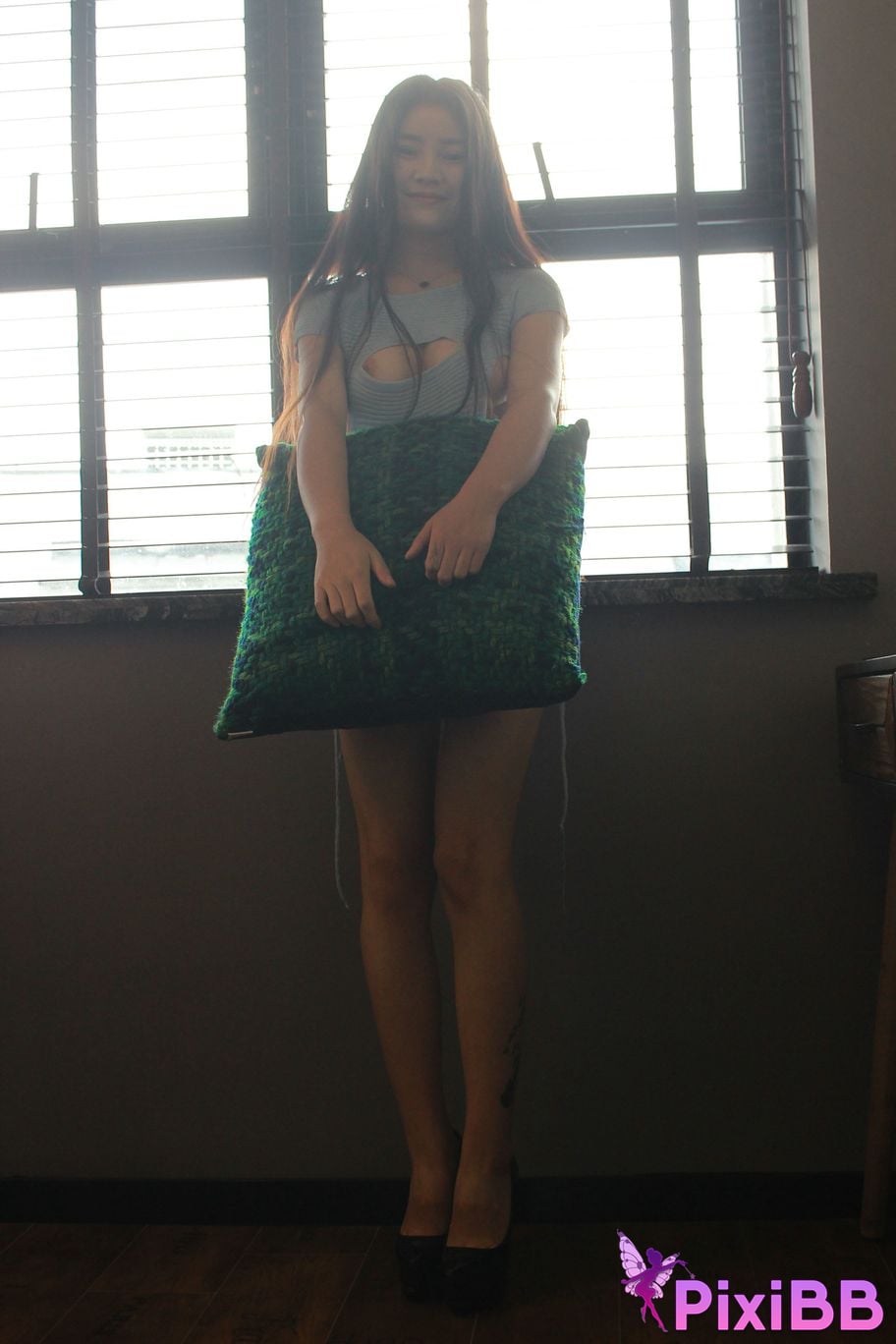 Private Photoshoot Cici Tall and long legged goddess Pink close up Full scale private shooting PixiBB.COM 066