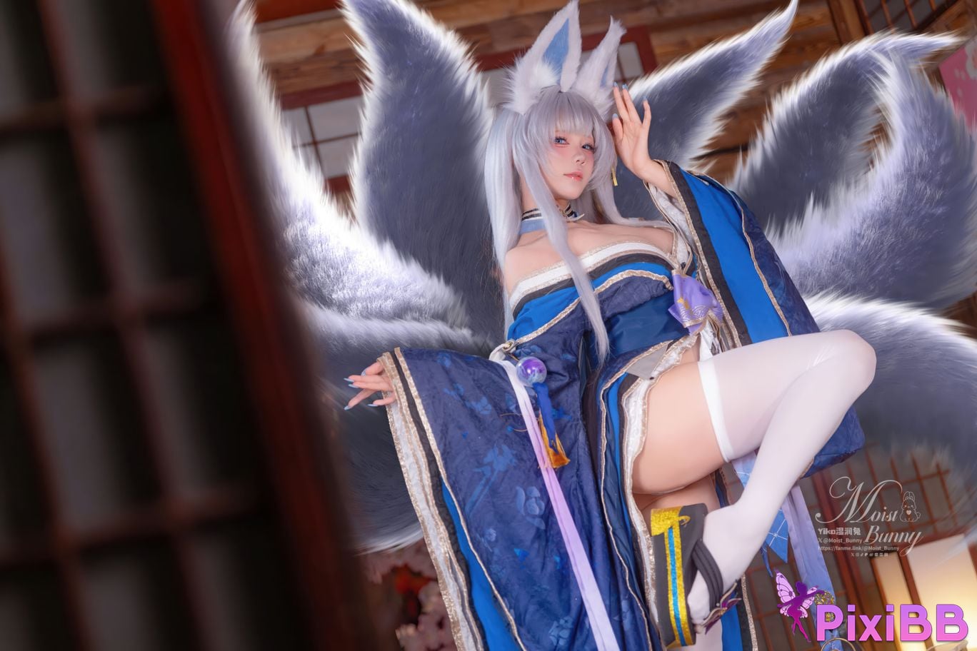 Cosplayer Sticky Dumpling Rabbit 2026 Year 03 monthly works azur lane Shinano PixiBB.COM 001