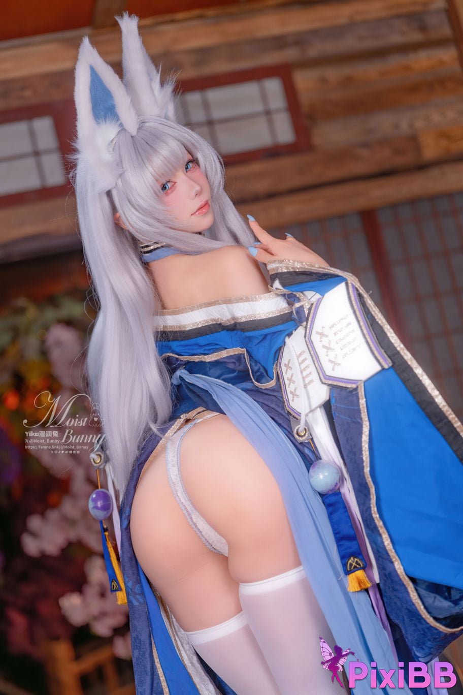 Cosplayer Sticky Dumpling Rabbit 2026 Year 03 monthly works azur lane Shinano PixiBB.COM 012