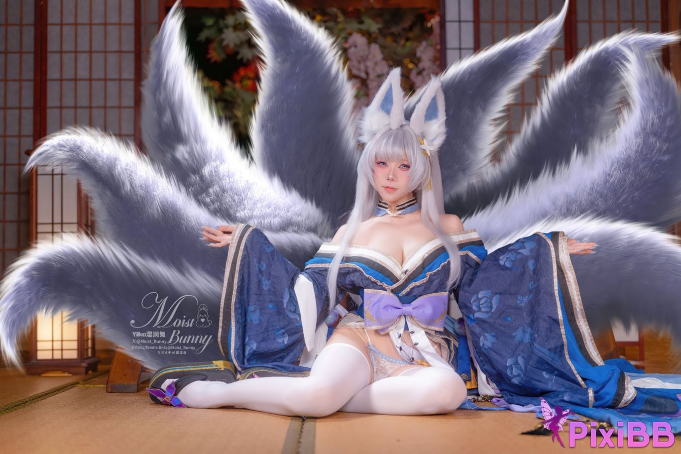 Cosplayer Sticky Dumpling Rabbit 2026 Year 03 monthly works azur lane Shinano PixiBB.COM 018