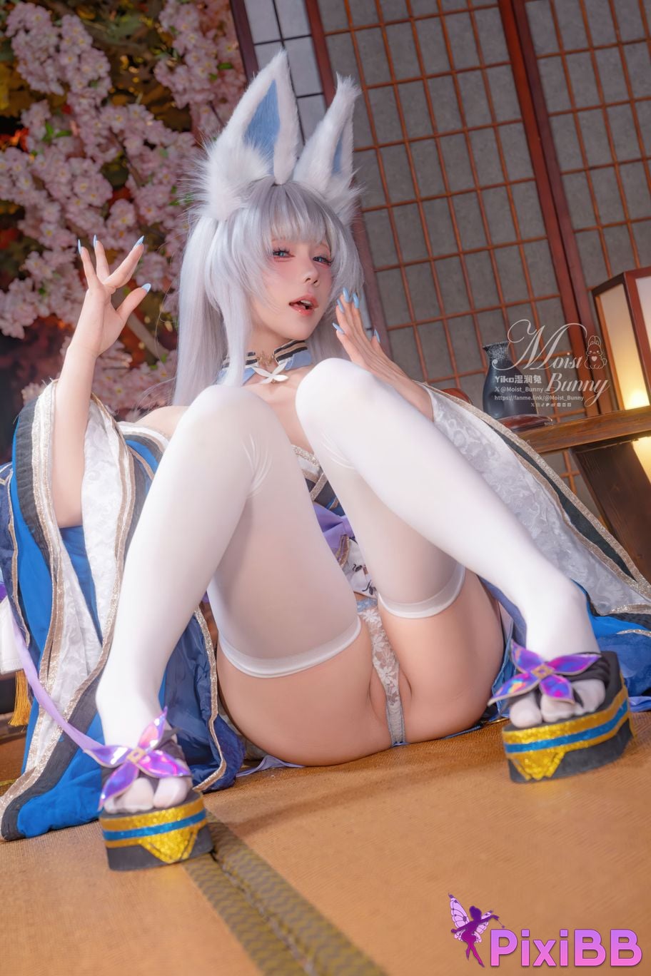 Cosplayer Sticky Dumpling Rabbit 2026 Year 03 monthly works azur lane Shinano PixiBB.COM 019
