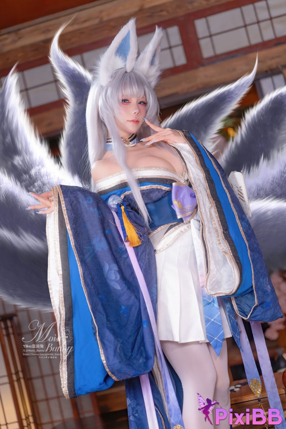 Cosplayer Sticky Dumpling Rabbit 2026 Year 03 monthly works azur lane Shinano PixiBB.COM 022