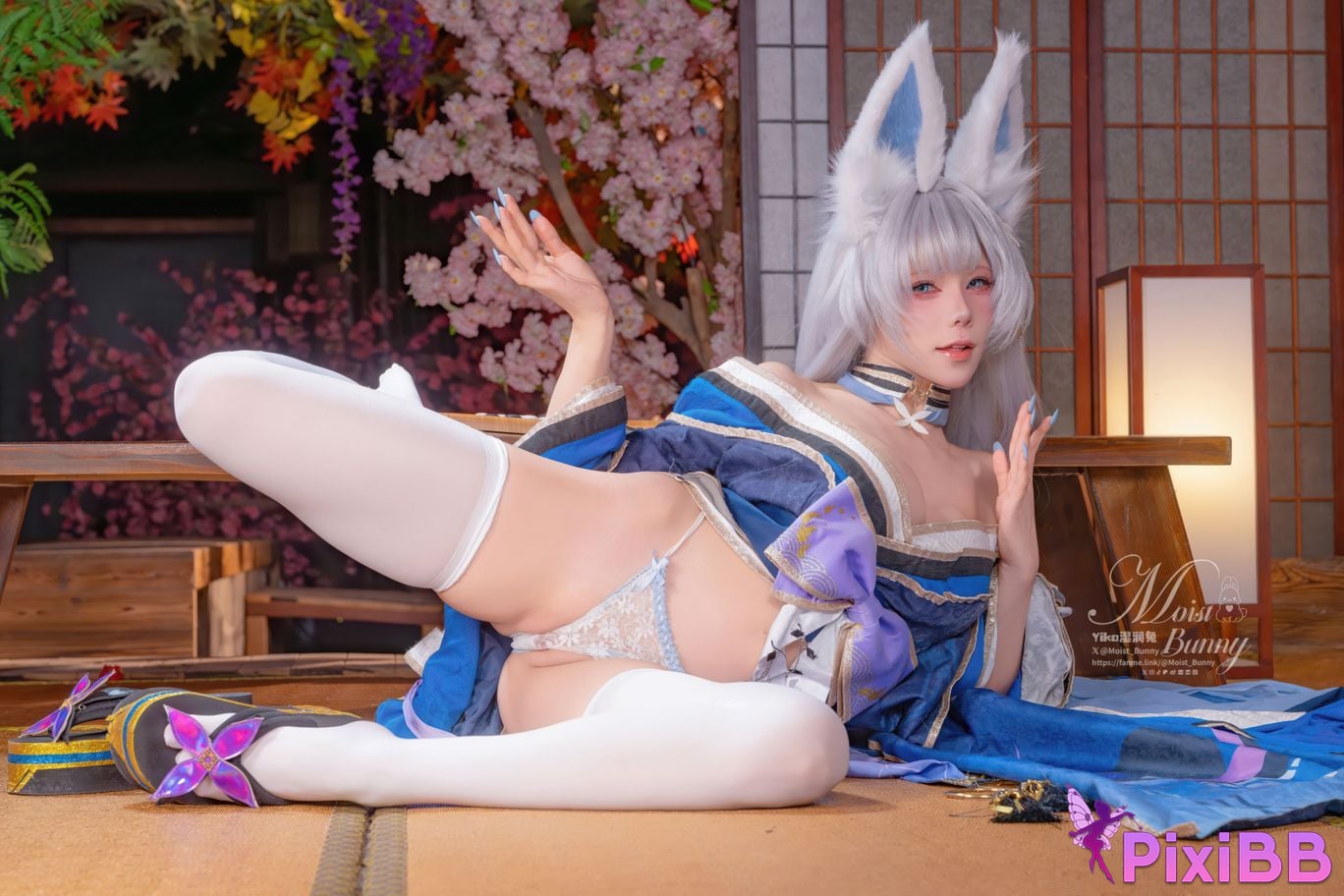 Cosplayer Sticky Dumpling Rabbit 2026 Year 03 monthly works azur lane Shinano PixiBB.COM 025