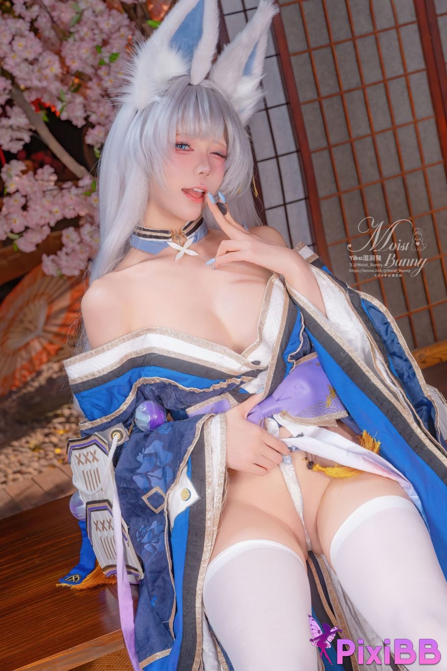 Cosplayer Sticky Dumpling Rabbit 2026 Year 03 monthly works azur lane Shinano PixiBB.COM 039