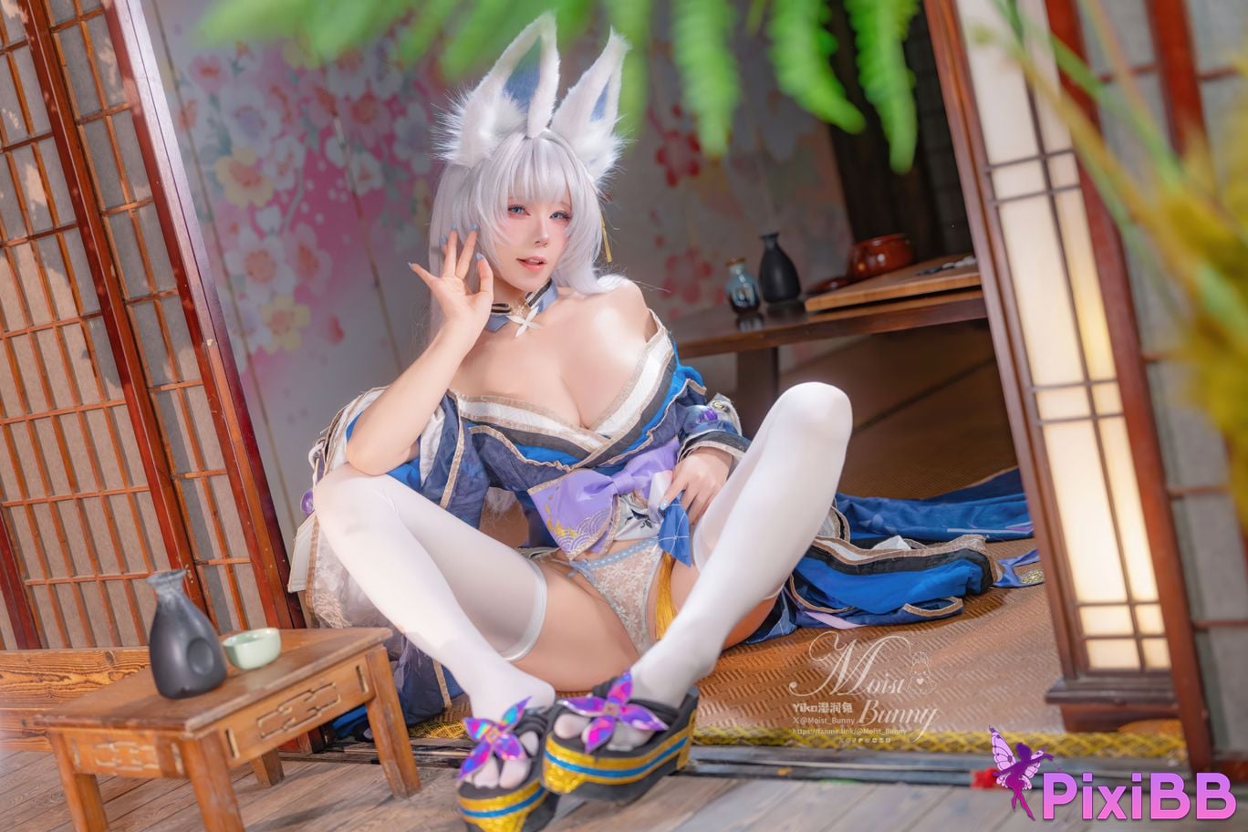 Cosplayer Sticky Dumpling Rabbit 2026 Year 03 monthly works azur lane Shinano PixiBB.COM 040