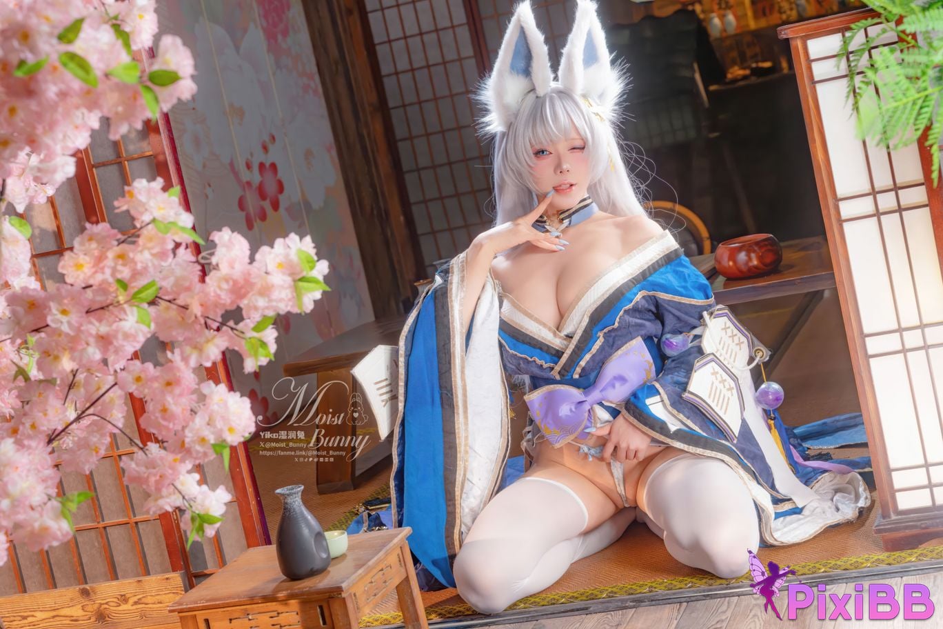 Cosplayer Sticky Dumpling Rabbit 2026 Year 03 monthly works azur lane Shinano PixiBB.COM 042