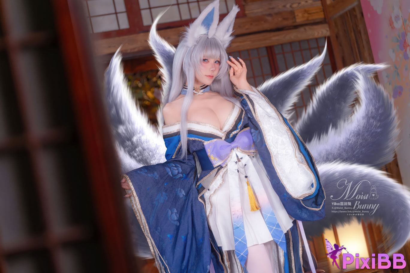 Cosplayer Sticky Dumpling Rabbit 2026 Year 03 monthly works azur lane Shinano PixiBB.COM 044