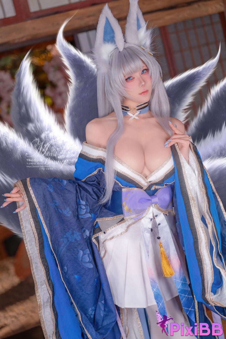 Cosplayer Sticky Dumpling Rabbit 2026 Year 03 monthly works azur lane Shinano PixiBB.COM 066