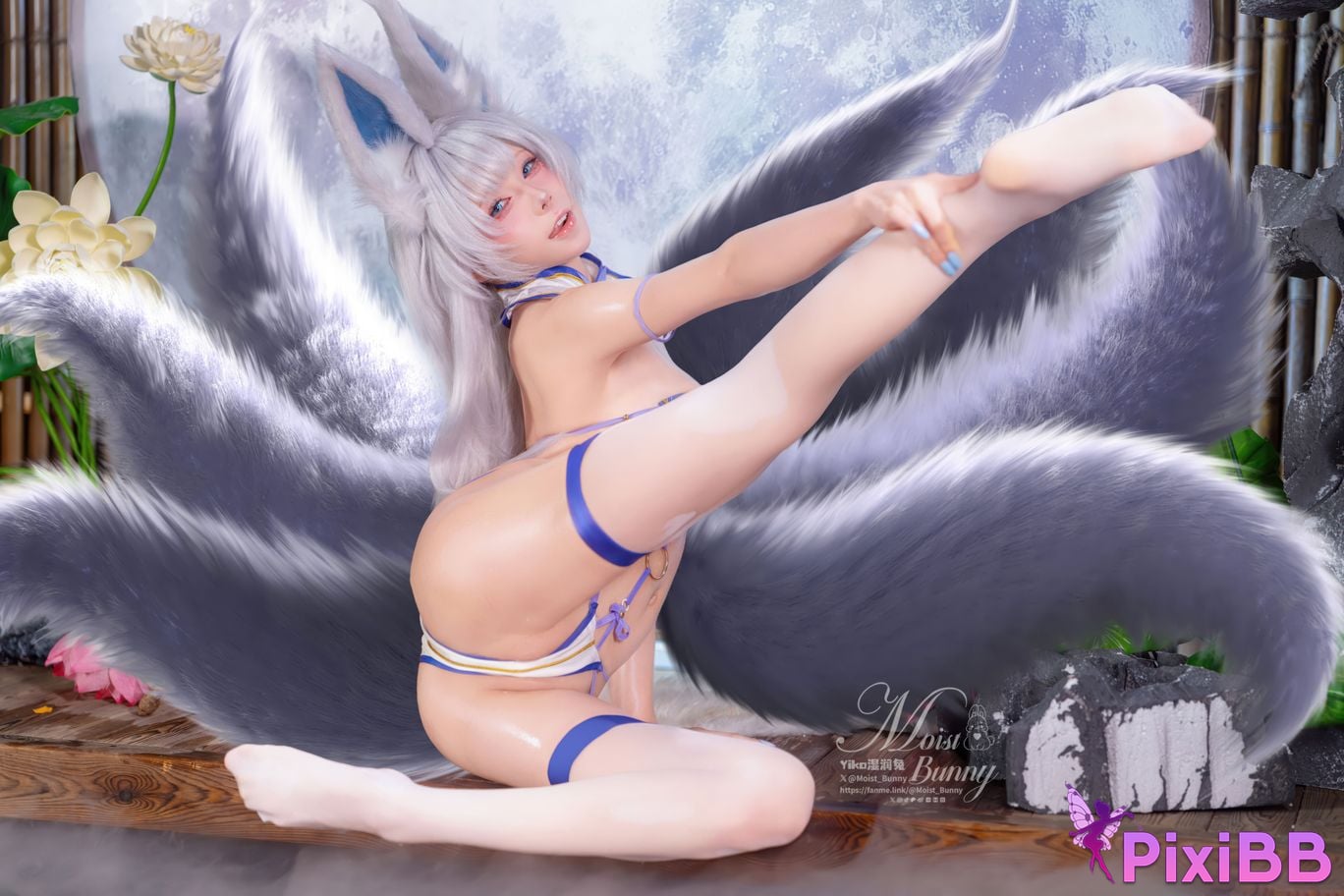 Cosplayer Sticky Dumpling Rabbit 2026 Year 03 monthly works azur lane Shinano PixiBB.COM 073