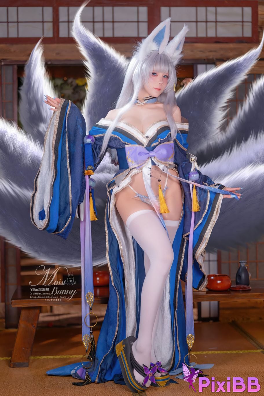 Cosplayer Sticky Dumpling Rabbit 2026 Year 03 monthly works azur lane Shinano PixiBB.COM 077