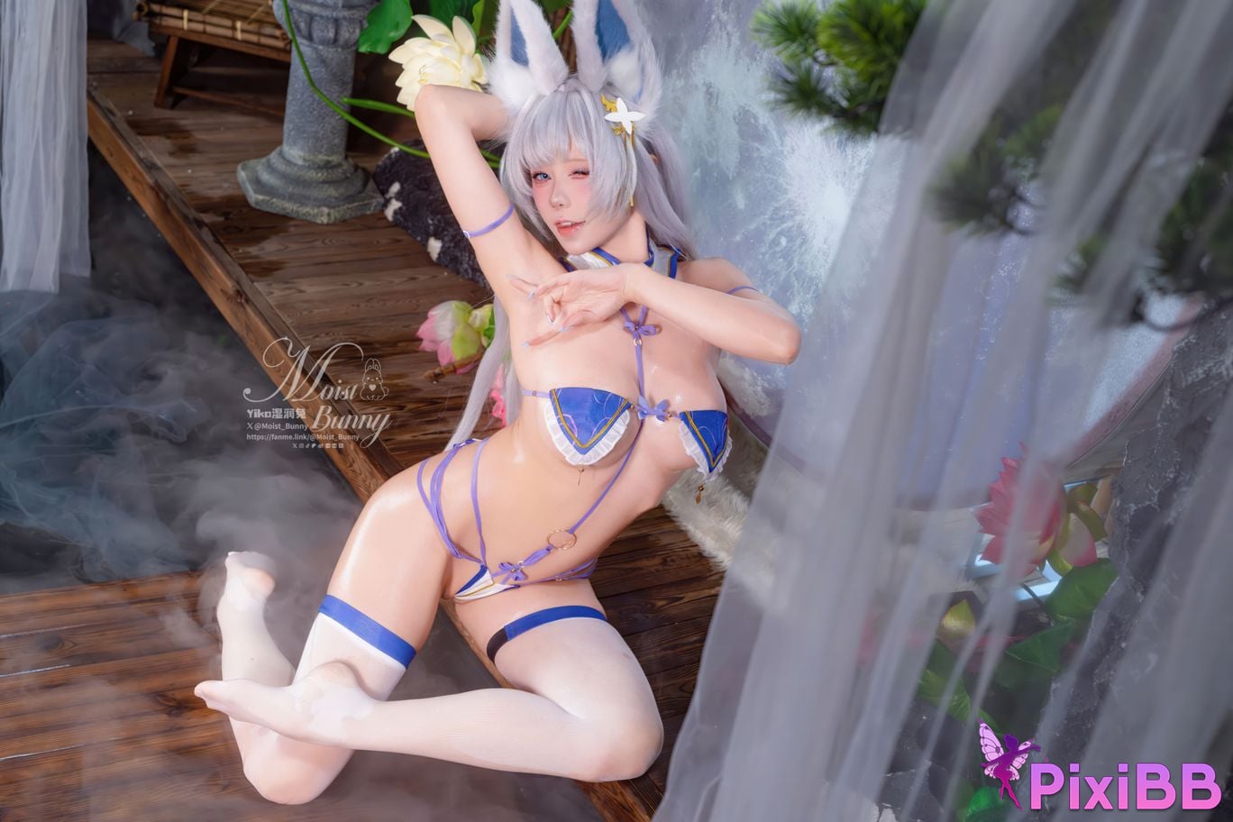 Cosplayer Sticky Dumpling Rabbit 2026 Year 03 monthly works azur lane Shinano PixiBB.COM 079