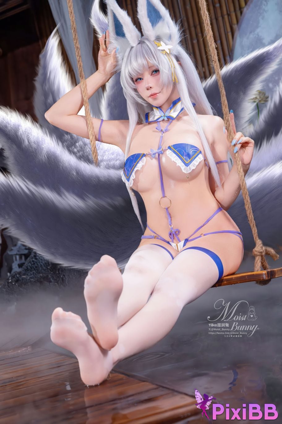 Cosplayer Sticky Dumpling Rabbit 2026 Year 03 monthly works azur lane Shinano PixiBB.COM 081