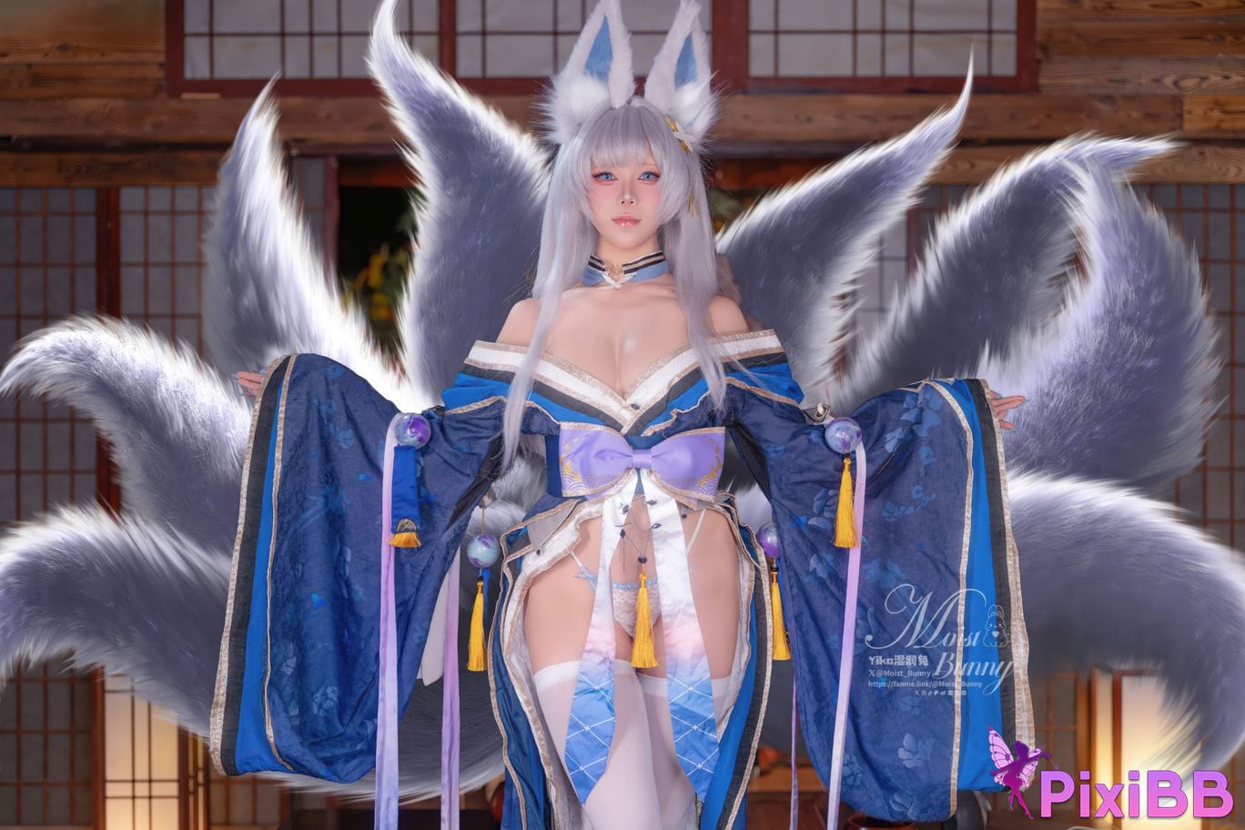 Cosplayer Sticky Dumpling Rabbit 2026 Year 03 monthly works azur lane Shinano PixiBB.COM 088