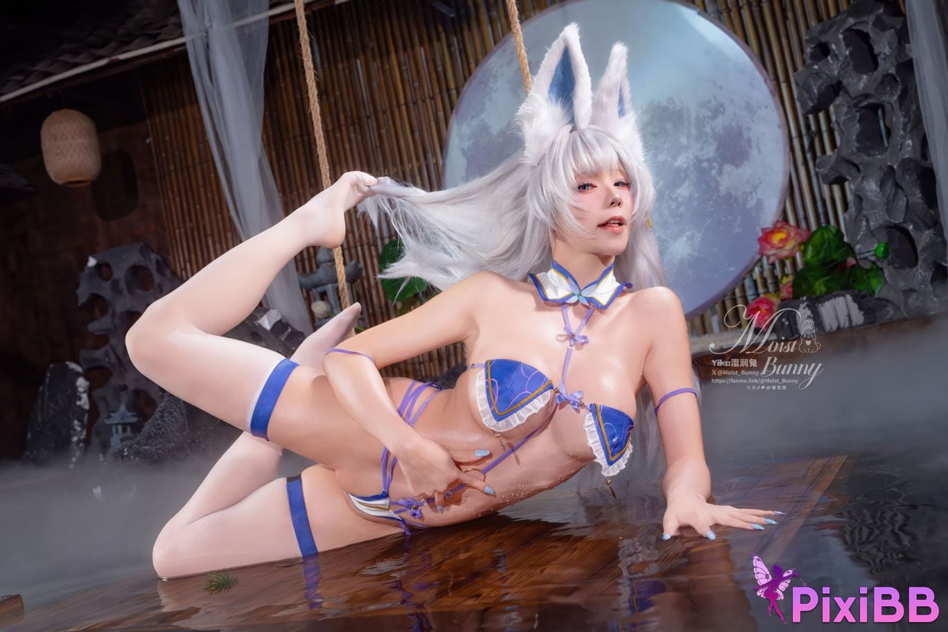 Cosplayer Sticky Dumpling Rabbit 2026 Year 03 monthly works azur lane Shinano PixiBB.COM 097