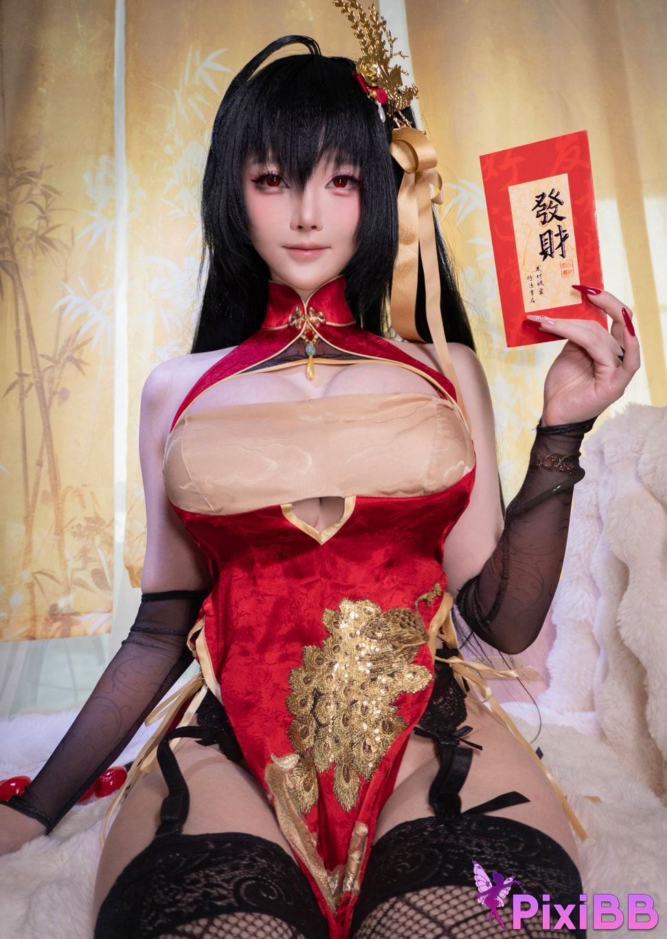 Cosplayer Xiaoyangze yixiaoyangze Dafeng cheongsam PixiBB.COM 001