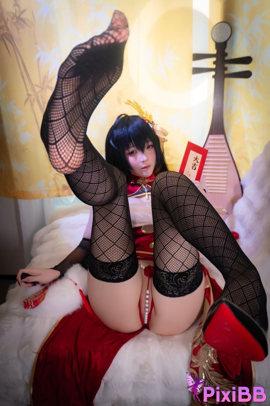 Cosplayer Xiaoyangze yixiaoyangze Dafeng cheongsam PixiBB.COM 008