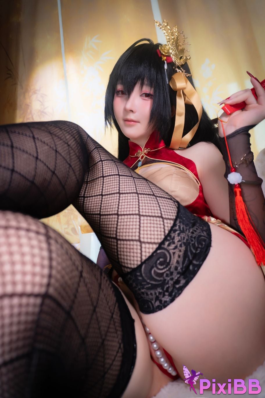 Cosplayer Xiaoyangze yixiaoyangze Dafeng cheongsam PixiBB.COM 015