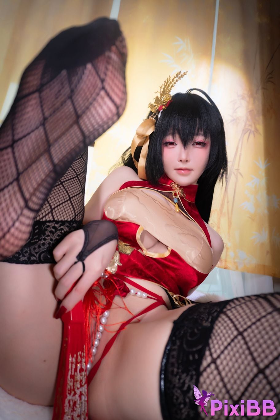 Cosplayer Xiaoyangze yixiaoyangze Dafeng cheongsam PixiBB.COM 018