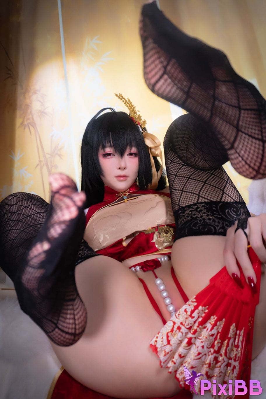 Cosplayer Xiaoyangze yixiaoyangze Dafeng cheongsam PixiBB.COM 019