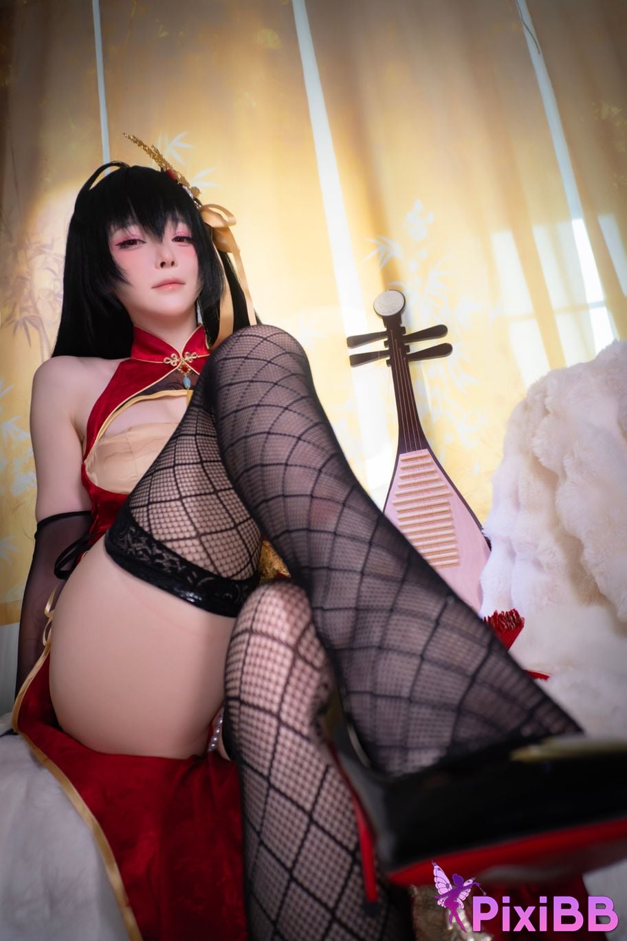 Cosplayer Xiaoyangze yixiaoyangze Dafeng cheongsam PixiBB.COM 021