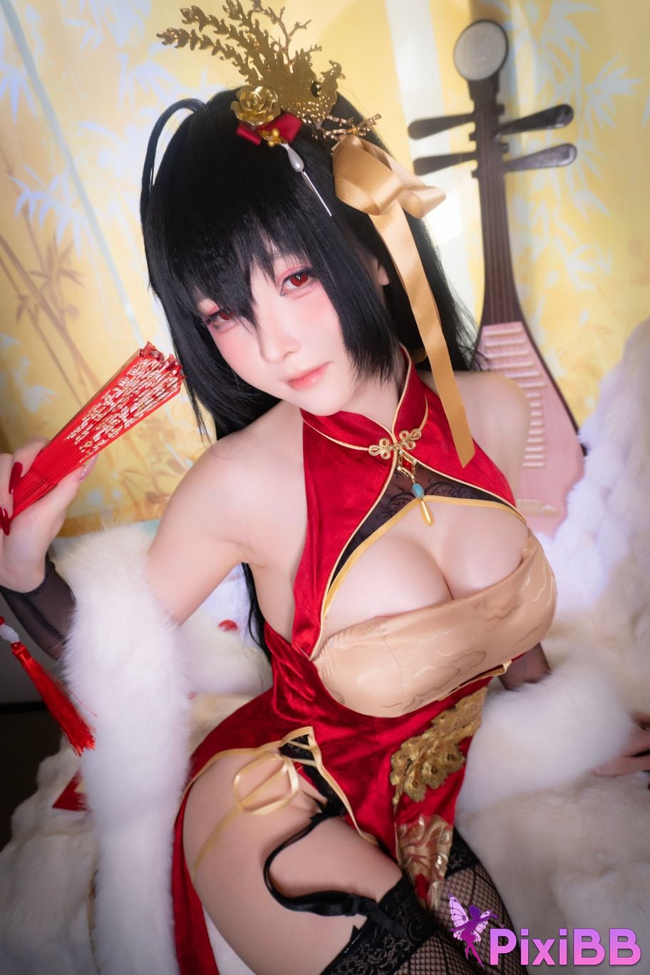 Cosplayer Xiaoyangze yixiaoyangze Dafeng cheongsam PixiBB.COM 023
