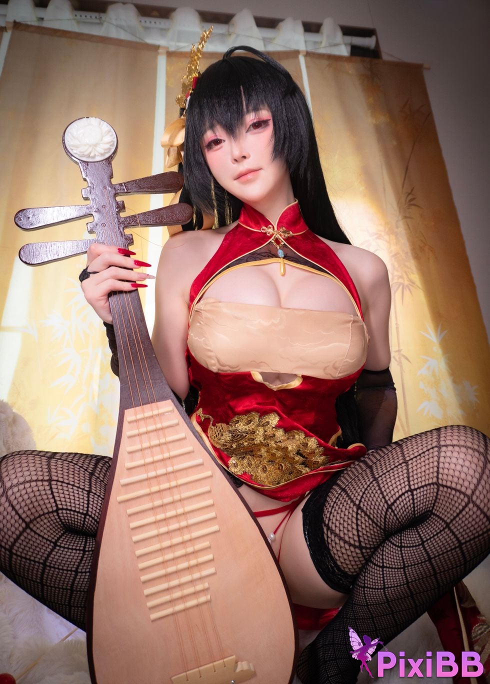 Cosplayer Xiaoyangze yixiaoyangze Dafeng cheongsam PixiBB.COM 033