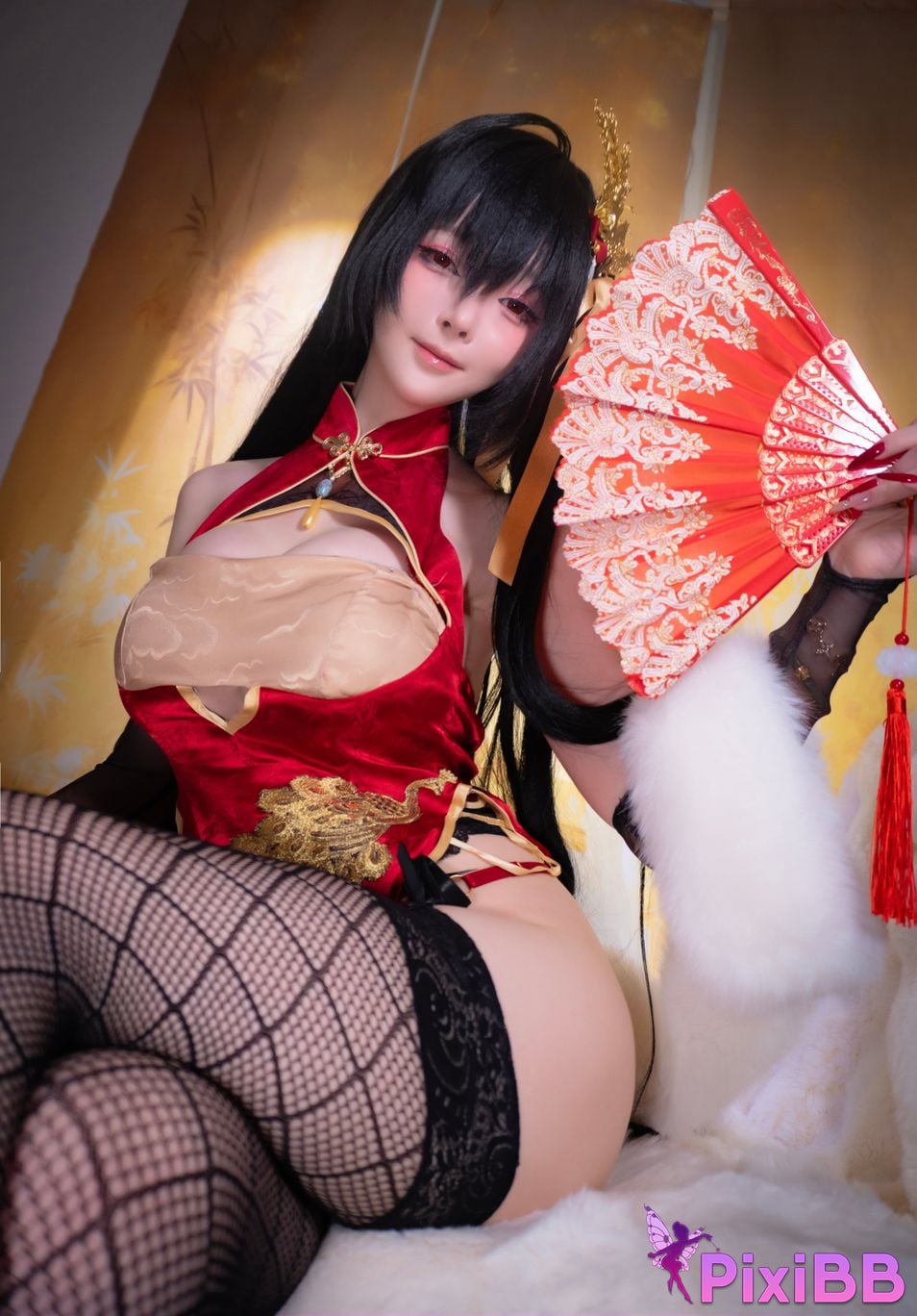 Cosplayer Xiaoyangze yixiaoyangze Dafeng cheongsam PixiBB.COM 038